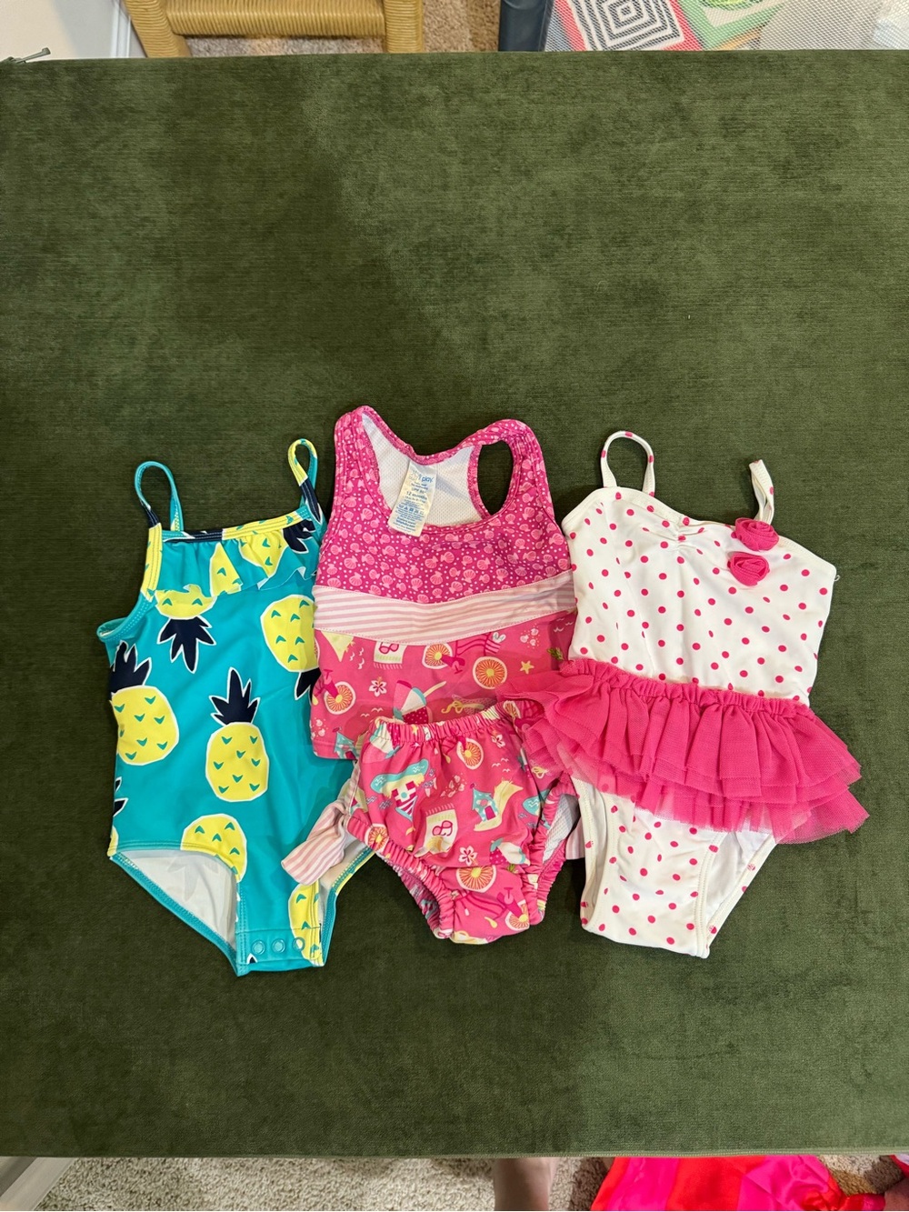 Set of three girl’s swimsuits